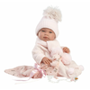 Llorens 84338 NEW BORN GIRL - realistična otroška punčka s polnim ohišjem iz vinila - 43 cm