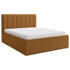 Boxxx OBLAZINJENA POSTELJA 160 cm x 200 cm , tekstil opečnato rjava