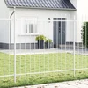 Vrtna Ograda 2 pcs Bijelo 3,4 x 1,5 m Čelik s prahom