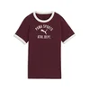 PUMA Varsity Relaxed Tee Youth, Age, Ruby Shimmer, 7-8Y