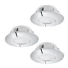 Eglo 95822 - KOMPLET 3x LED ugradnih svetiljki PINEDA LED/4,9W/230V