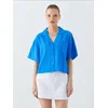 MixRay Bluza Hemden kobalt modra
