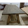 Casa Padrino country style dining table rustic gray 220 x 100 x H. 77 cm - Rustic solid wood kitchen table - Rustic solid wood dining room furniture - Country style dining room furniture