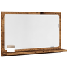 Kupaonski ormarić s ogledalom staro drvo 60x11x37 cm
