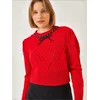 Bianco Lucci Pulover Pullover rdeča