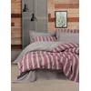 Aberto Design Komplet posteljina Bande, 200x220 cm, Crvena