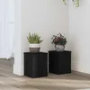 Stalak za biljke 2 pcs Crni hrast 15 x 15 x 20 cm