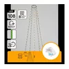 Aigostar - LED spoljašnja božićna girlanda 108xLED/8 funkcija 3xAA 1,8m IP44 topla bela