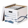 Arhivska škatla, kartonska, FELLOWES, Bankers Box Basic Tall, modro-bela, 10 kosov