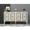 HANAH HOME Komoda Nora White Gold