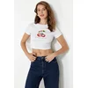 Trendyol Milla Ženska majica TWOSS24TS00121, Bela
