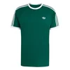 ADIDAS ORIGINALS Majica 3-STRIPES temno zelena/bela