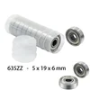 Start3Dprint Set krogličnih ležajev 635ZZ - 10 kosov, 5x19x6mm, dvostransko zaščiteni, kromirano jeklo