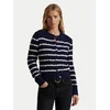 Polo Ralph Lauren Pletena jopica 211947909001 Mornarsko modra Regular Fit