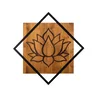 Atelier Del Sofa Zidna dekoracija Lotus, 54x54 cm, Smeđe boje