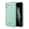 Maska Guess Faceplate Silicone za iPhone 11 Pro Max zelena.