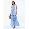 MSN Collection Obleka svetlo modra