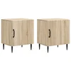 vidaXL Nočna omarica 2 pcs Sonoma hrast 43 x 34,5 x 50 cm