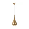 MAXLIGHT P0436 - Luster na sajli DROP, 1x E27/40W/230V, prečnik 20 cm, zlatna