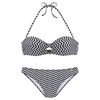 JETTE Bikini  črna / bela
