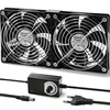 2x Silkwish 120 mm Ventilator za Hlajenje z Regulatorjem Hitrosti