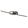 Rabalux Plafonjera Twisterra, LED, 24W, 4000K, 82x23cm, Crna