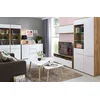 Black Red White Vitrina Zele REG1W1D - hrast wotan / beli sijaj