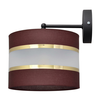 Zidna lampa HELEN 1xE27/15W/230V smeđa/crna/zlatna
