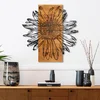 Rama de Oro -5 BlackWalnut Decorative Wooden Wall Accessory
