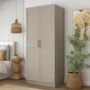 Hanah Home BA288 ormar 90 × 210 × 57,5 cm, peščana