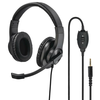 HAMA Žične slušalice HS-P350 (Crne) 3.5mm (četvoropolni), 20Hz - 20KHz, 100dB, 40mm
