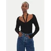 Brave Soul Pulover LK-273BUSTED Črna Slim Fit