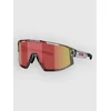 BLIZ Active Eyewear Fusion Transparent Dark Grey Sunglasses brow w red multi