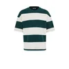 WE Fashion Majica temno zelena / bela