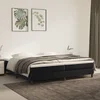 Okvir za krevet s oprugom crni 200x200 cm baršunasti