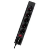 slomart Napajalni trak TRACER PowerGear 1,5 m Črna (5 vtičnic)