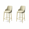 HANAH HOME Set 2 barske stolice Enox Cream Gold