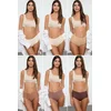 Trendyol Milla Ženski set donjeg veša Thmaw25Ku00038, 6 komada, Smeđi