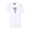 Karl Lagerfeld Kids Vsakodnevna obleka Z30458 M Bela Regular Fit