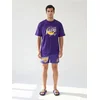 Sinsay - Pamučna comfort majica kratkih rukava NBA - grožđe