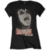 Kiss The Demon Rock Black M Ženske Majica