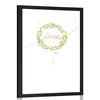 Plakat z minimalističnim napisom Love - 40x60 silver