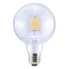 SEGULA LED globus G95 E27 6,5W 2.700K z možnostjo zatemnitve, prozoren