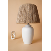 Opviq Stona lampa E27 Socket, Belo-Hrast