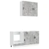 Kuhinjska jedinica PORTO 5 pcs Betonska siva Konstruirano drvo