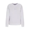 Armani Exchange za ženske. XW000826AF13397U0002 Mikina z belim logotipom (M), Bela, Priložnostno, Šport, Večnamenski špo