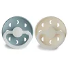 Frigg tolažilna duda - silikon Moon 6-18 m Stone Blue Night/Cream