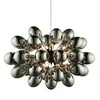 Endon 80124 - Luster na sajli INFINITY 8xG9/28W/230V crna/zadimljena