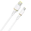 DUDAO Silikonski kabel USB-A – USB-C 5 A, 1 m – bel