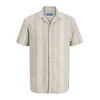 JACK & JONES Srajca Blusummer kaki / bela